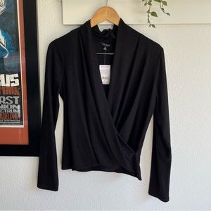 Lucky Brand Front Wrap Top